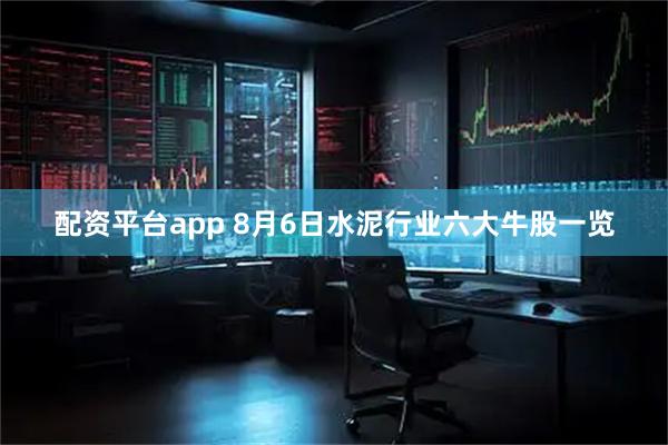 配资平台app 8月6日水泥行业六大牛股一览